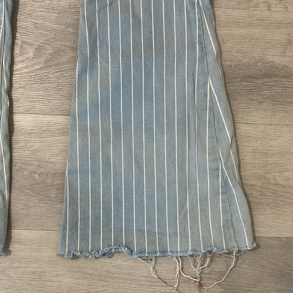 Striped Bell Bottom Jeans - Picture 3 of 10